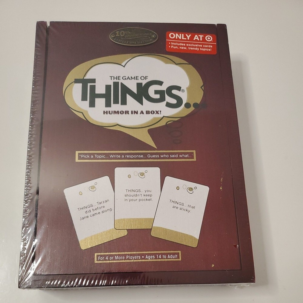 The Game of Things...Humor In A Box! 10th Anniversary Limited Edition Cherry Box